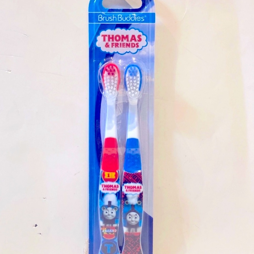 Brush Buddies Kids Thomas and Friends Toothbrush 2 Pack NEW